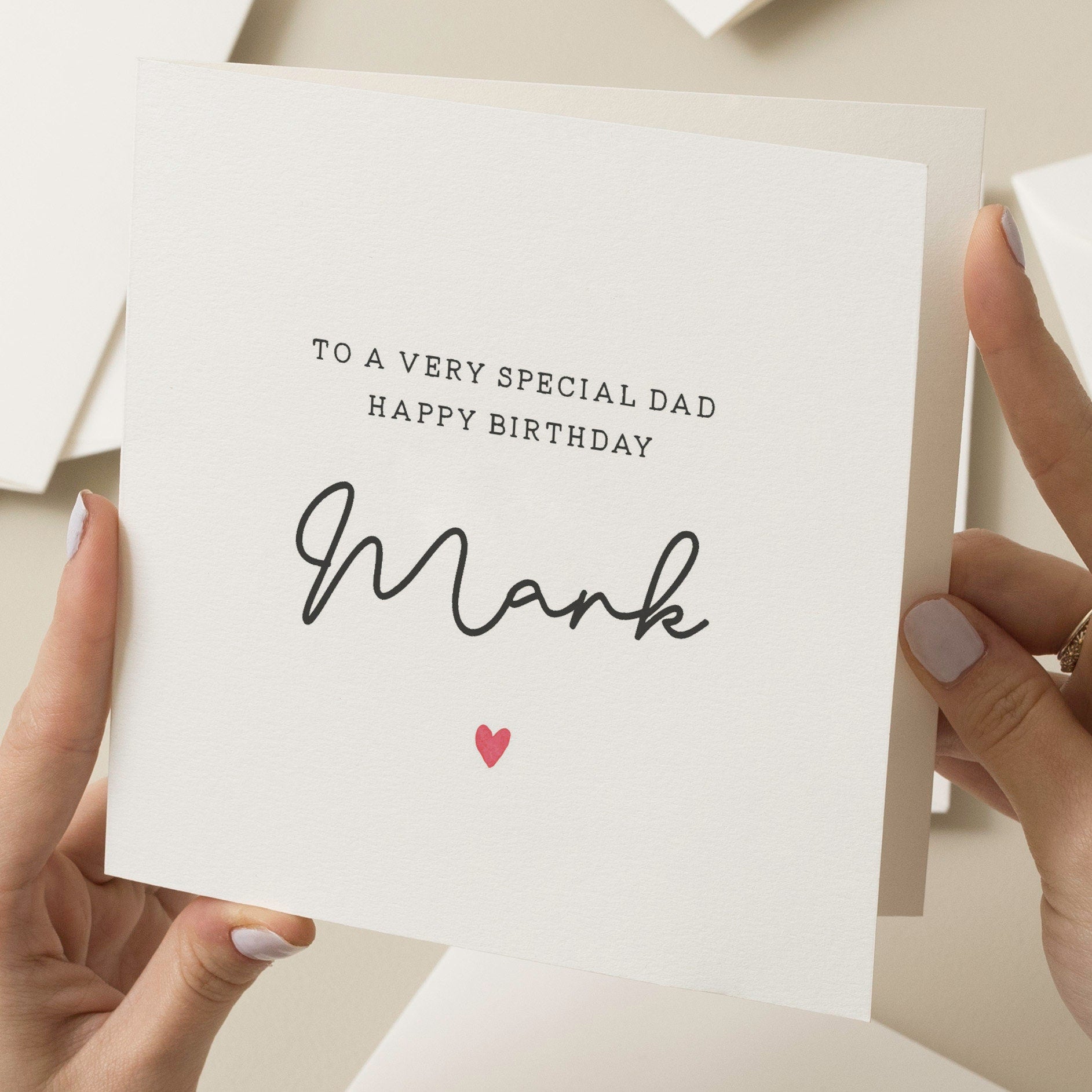 Special Dad Birthday Card, Personalised Birthday Card For Dad, Birthday Gift For Dad, Happy Birthday Dad, Birthday Dad Gift, Simple Dad Card