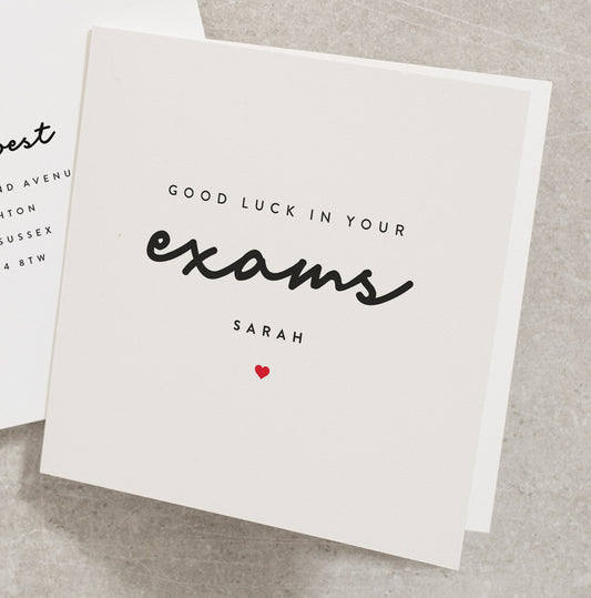 Good Luck In Your Exams Card, Personalised Best of Luck Exams Card, You've Got This Good Luck Card, So Proud of You Good Luck Card GL014