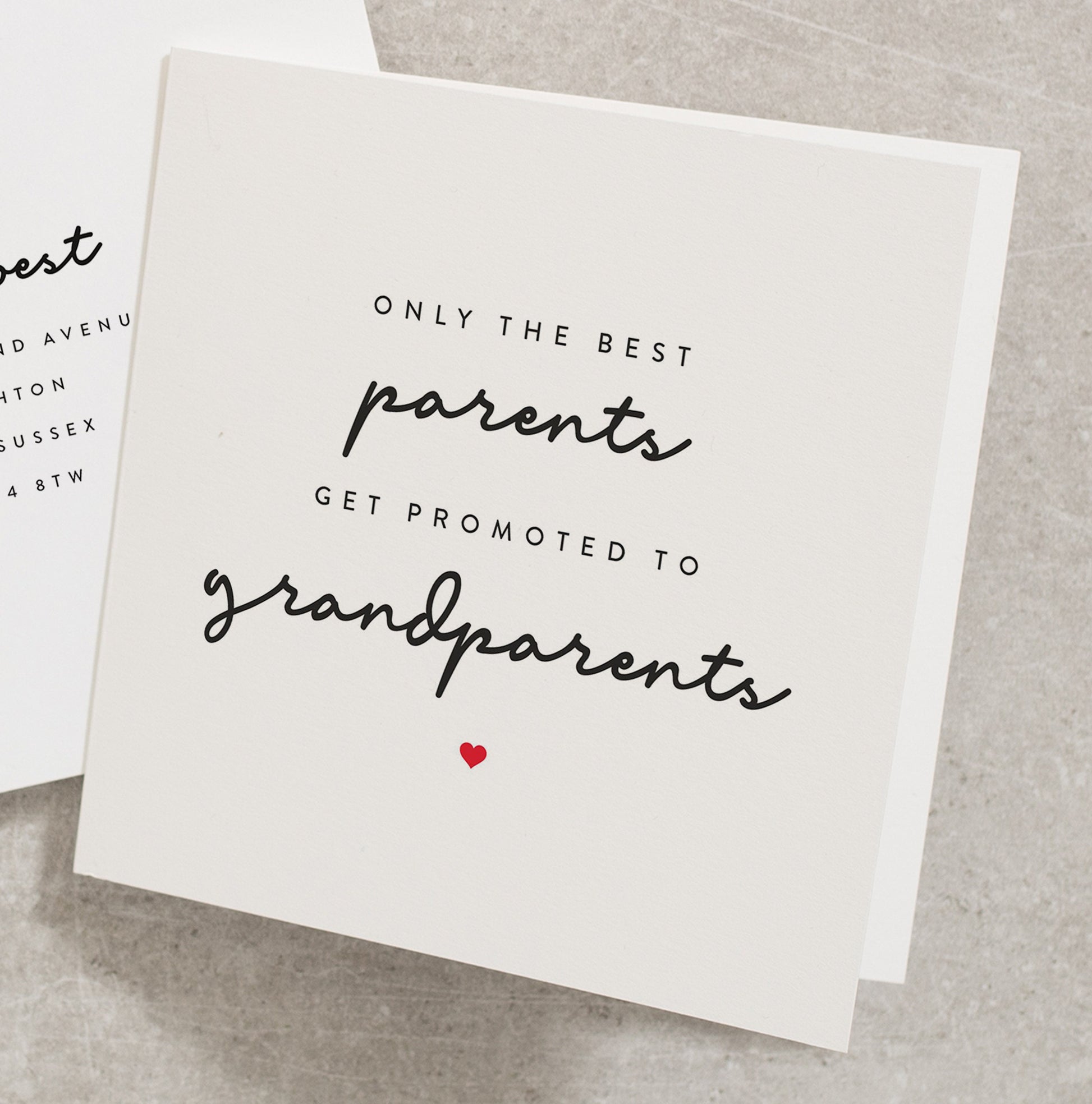 Grandparents To Be Pregnancy Card. New Baby Pregnancy Card, Surprise We're Having A Baby Pregnancy Card, Pregnancy Card PG013