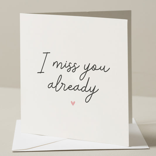 Miss You Already Leaving Card, Good Luck Card, Card For Coworker, New Job Gift, Sorry You're Leaving Card, Farewell Gift For Colleague