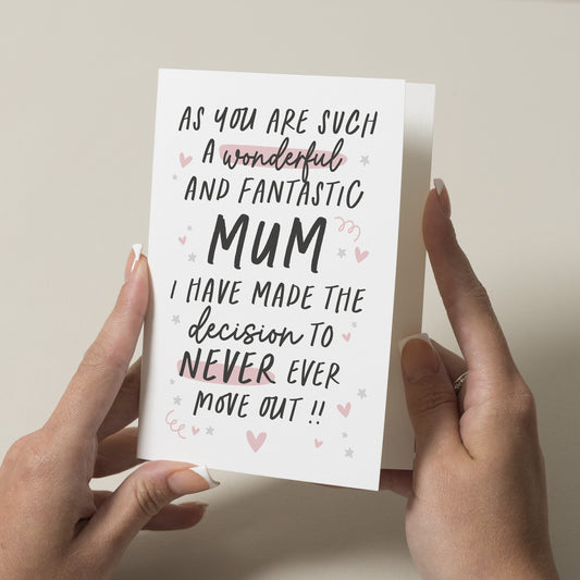Mum Mother's Day Card, Funny Mother's Day Card, Mother's Day Card For Mum, Gift For Mothers Day, Mother's Day Gift For Mum, Mummy