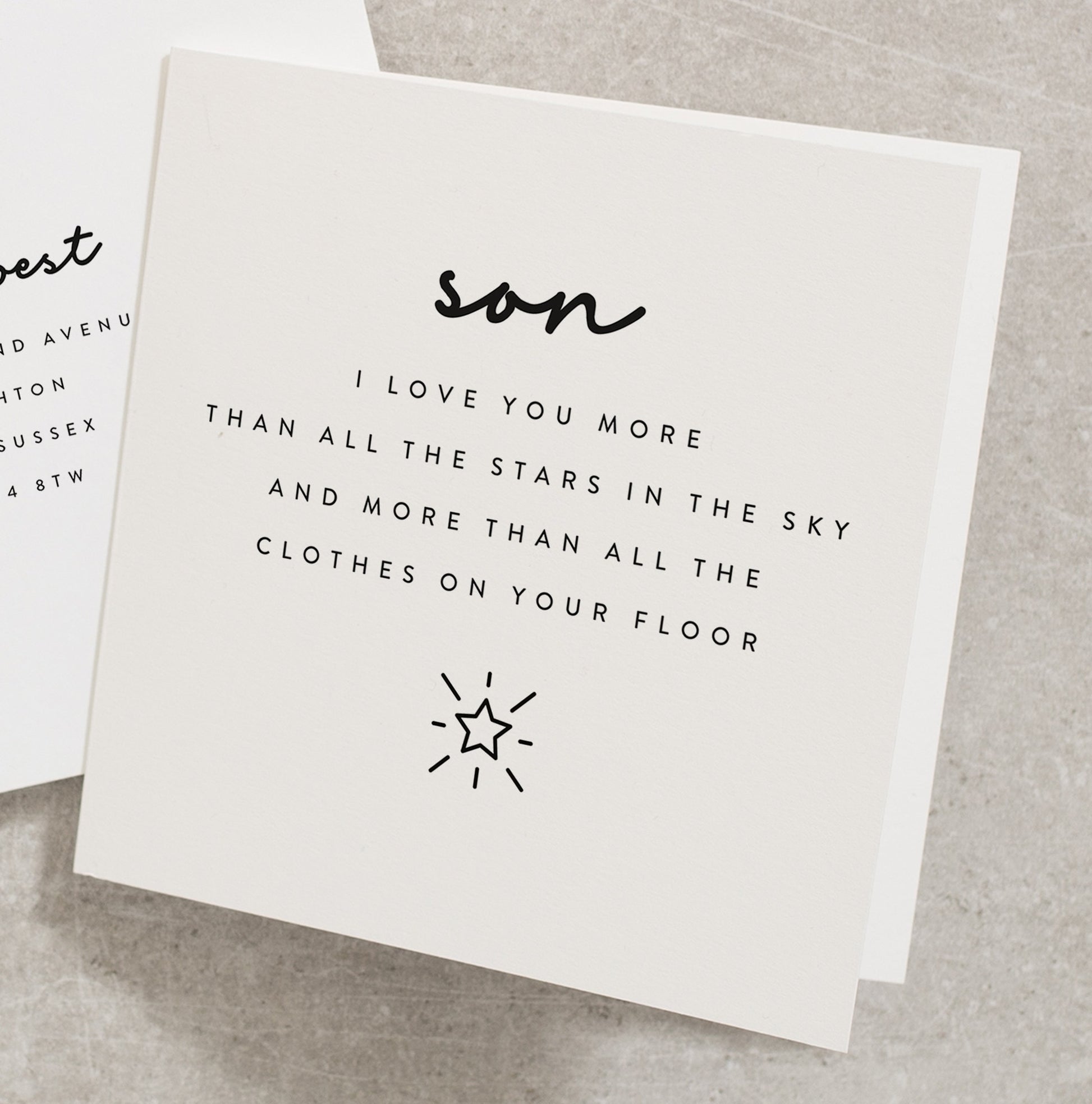 Son Birthday Card, Card for Son, Son's Birthday Card, Birthday Card for Son, Special Son, Funny Son Card, Jokey Son Card BC114