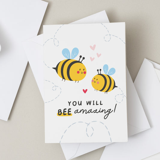 You'll Be Amazing Card, Motivational Card, Job Interview Good Luck Card, New Adventure Good Luck Card, University Good Luck, Congratulations