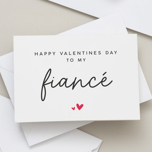 Fiancé Valentines Day Card, Engaged Valentines Day Card, Valentines Day Gift Fiancé, Valentine's Card For Him, Fiancé Valentine's Day