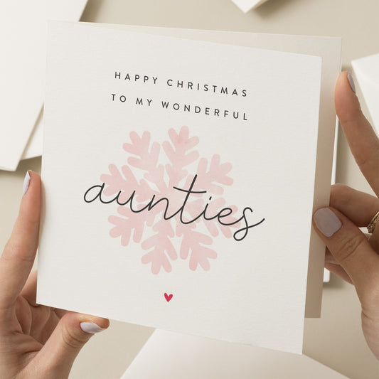 Aunties Christmas Card, Christmas Card For Aunties, Christmas Aunties Card, Christmas Aunty's Card, Aunt, Aunts, Xmas Gift