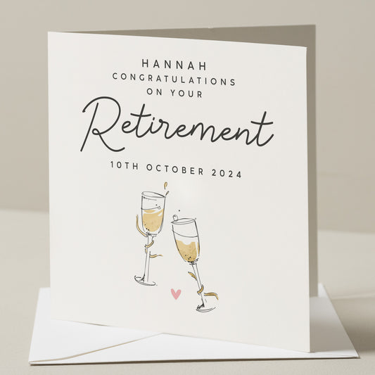 Retirement Card, Good Luck Card, Best of Luck with your Retirement, New Chapter Card, New Beginnings Card, Retiring Card, You'll Be Missed