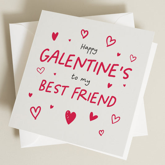 Galentines Day Card, Friend Valentines Day Card, Best Friend Valentines, Palentine's Day Card For Him Or Her, Valentine's Gift For Friend