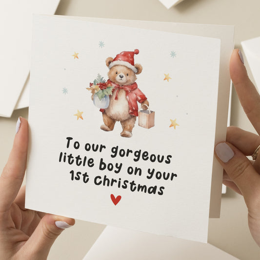 2023 1st Christmas Card, Son First Christmas, Christmas Card For Baby Boy, First Christmas Card, Baby's 1st Christmas Gift, For Little Boy