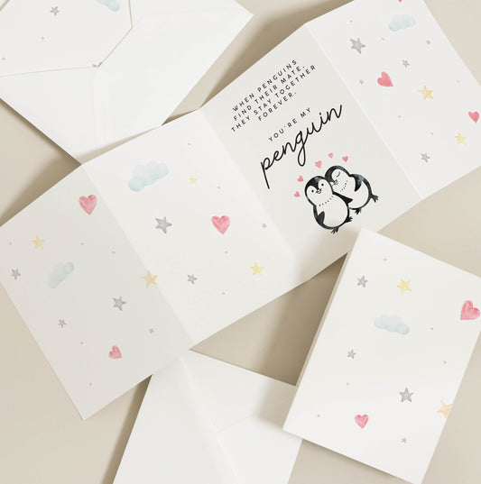 Anniversary Card For Wife, You're My Penguin Anniversary Card, Cute Anniversary Card For Husband, Boyfriend Anniversary Card, Gift For Her