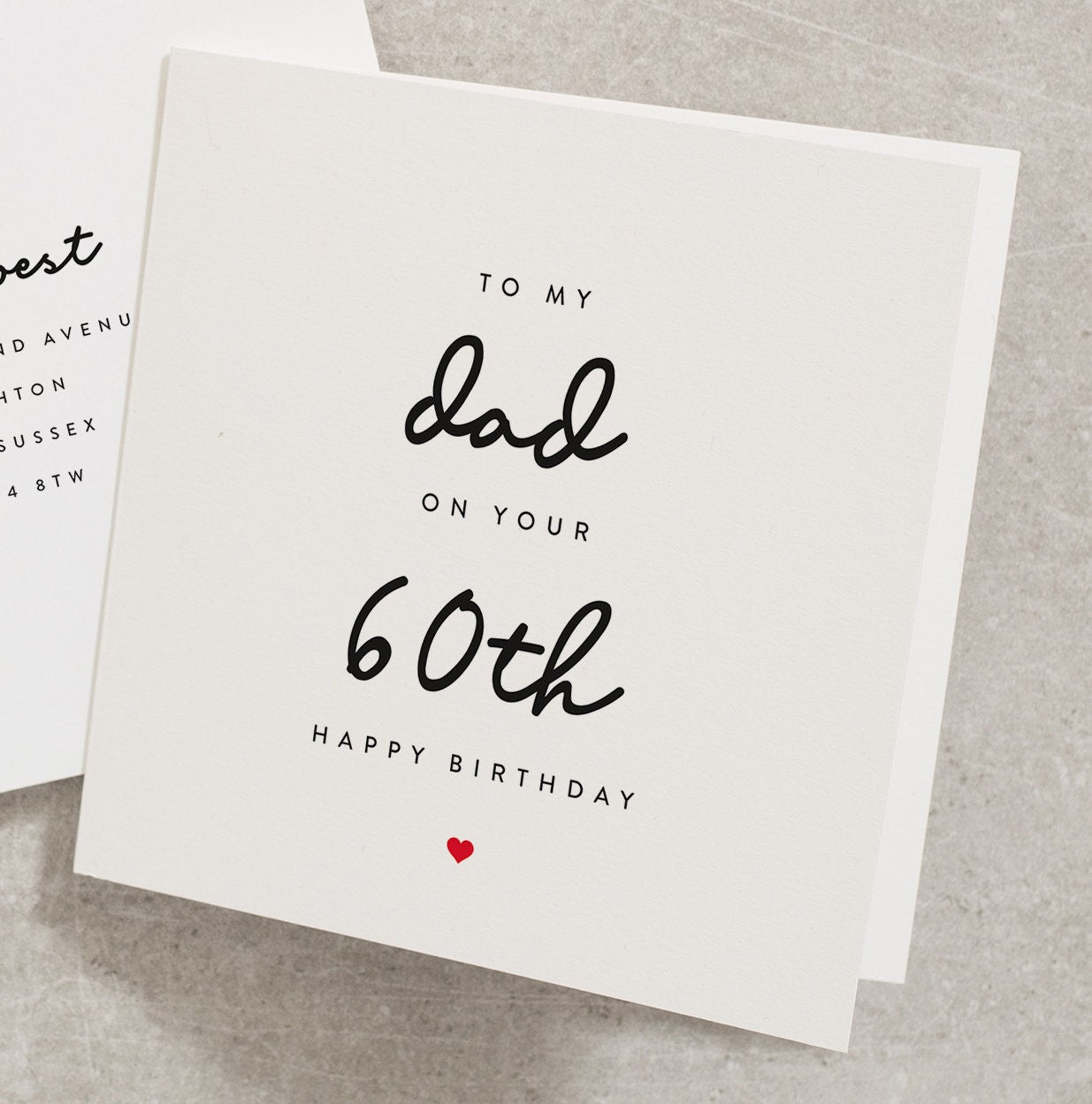 60th Dad Birthday Card
