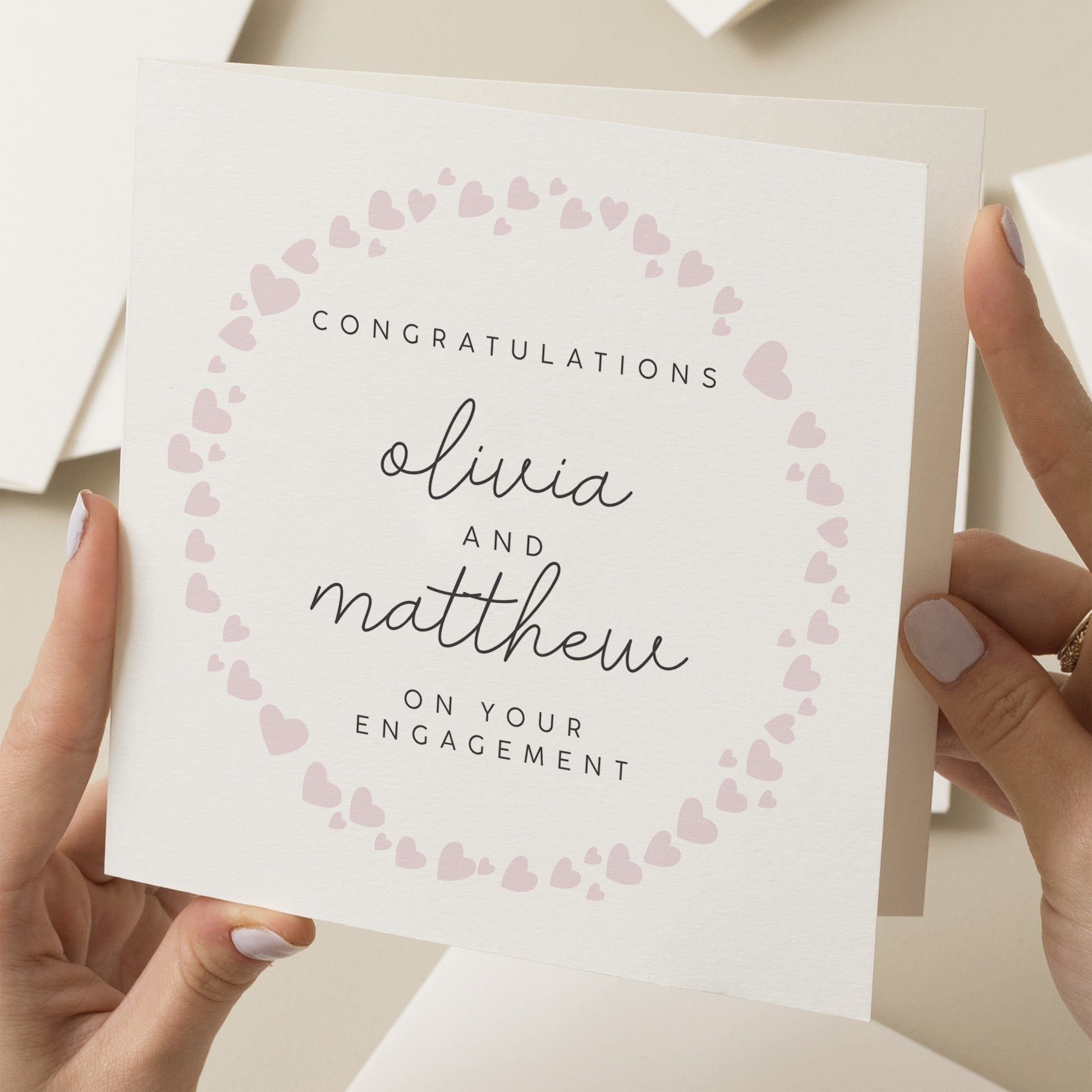 Congratulations on Your Engagement Card, Engagement Card, Simple Engagement Cards, You're Engaged Card, Happily Ever After, Friend, Family