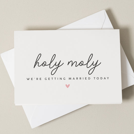 Groom Wedding Day Card, Wedding Day Card For Bride, We're Getting Married Today, On The Day Wedding Card, Happy Wedding Day Card For Fiance