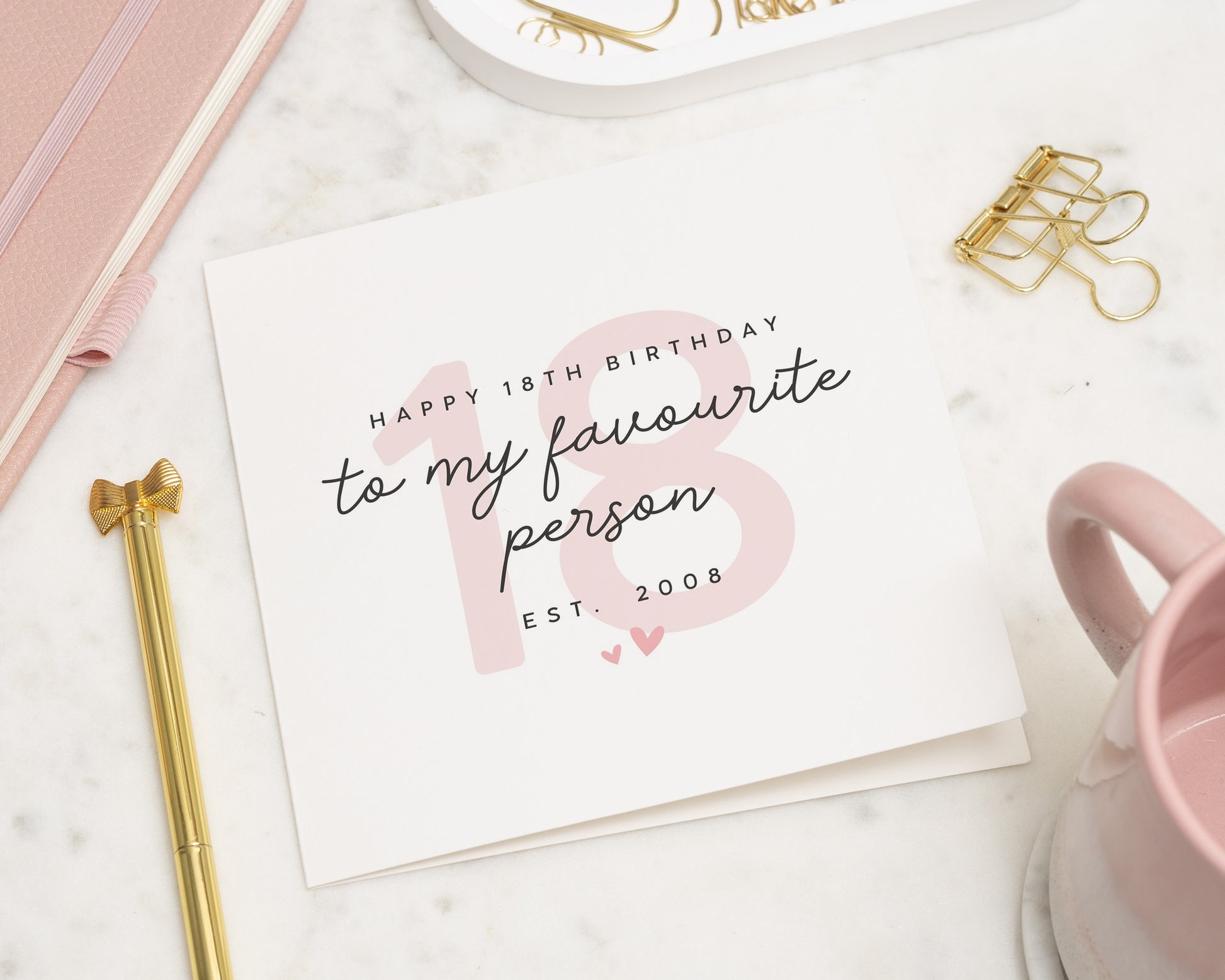 18th Birthday Card, 18th Birthday Card for Her, Birthday Card for Daughter, Personalised 18th Birthday Card, Favourite Person Card