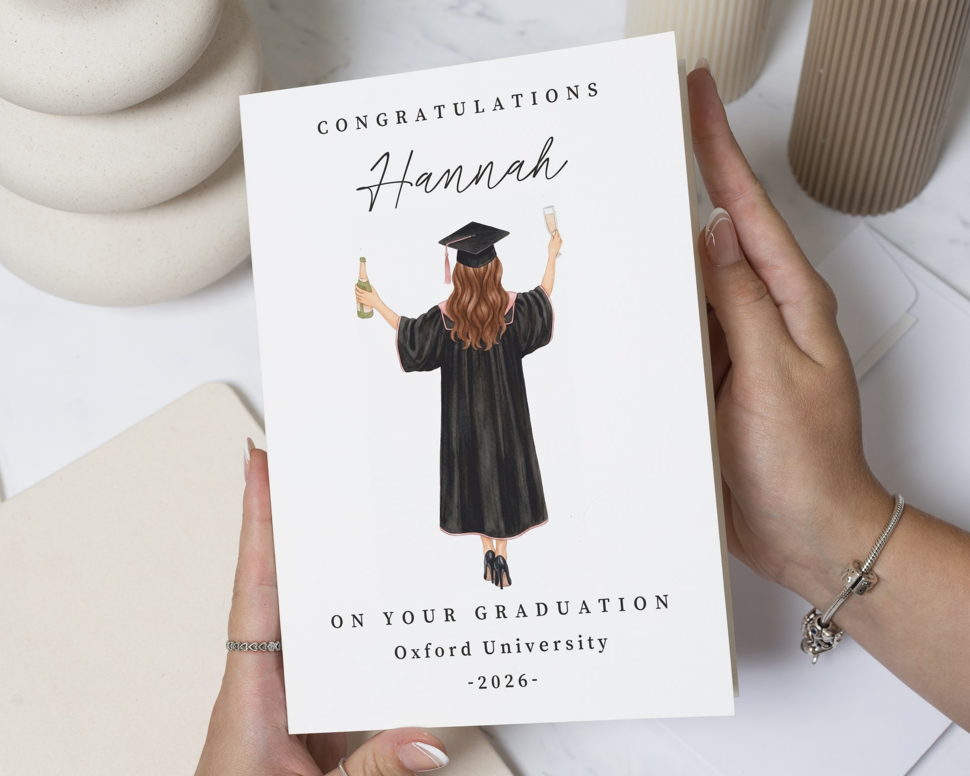 Personalised Graduation Card, Graduation Card for Her, Daughter Graduation Card, Friend Graduation Card, University Congratulations Card