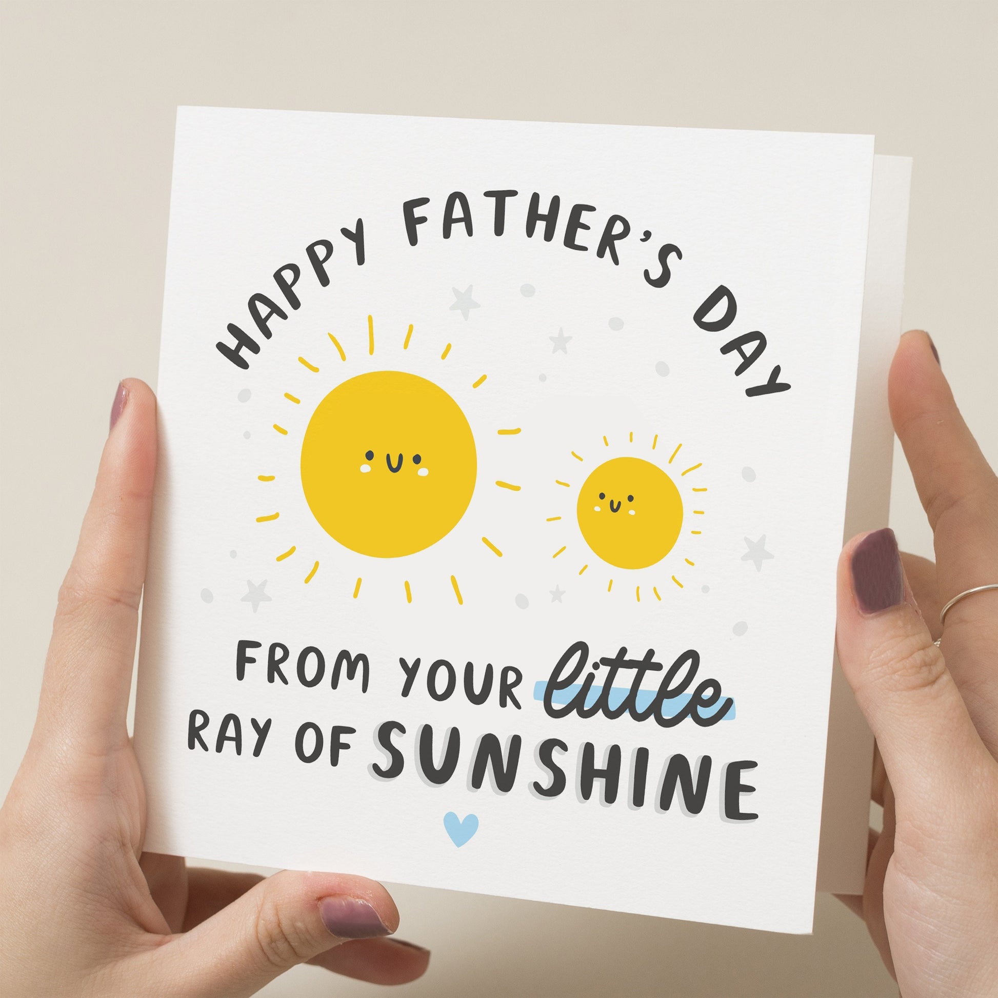 Cute Fathers Day Card For Dad, Fathers Day Dad Card, From Your Little Ray Of Sunshine, Fathers Day Gift, Gift For Dad, Cute Card For Dad