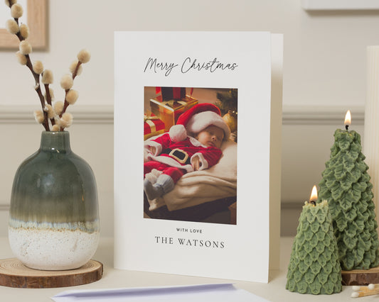 Personalised Photo Christmas Card, Family Christmas Card, Pack of Christmas Cards, Pack of 10, 20, 50 or 100, Custom Christmas Card