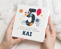 5th Birthday Card for Nephew, Personalised Space Birthday Card, Birthday Card for Boy, Fifth Birthday Card, Astronaut Birthday Card