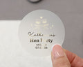 Hen Party Sticker, Personalised Hen Party Sticker, Gold Foil Hen Party Label, Custom Hen Do Sticker, Bridesmaid Gift Sticker