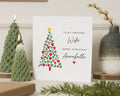 Christmas Card for Wife, Personalised Wife Christmas Card, Xmas Card for Her, Romantic Christmas Card, Custom Christmas Card for Women