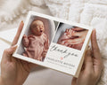 New Baby Girl Notecards, Baby Announcement Photo Cards, Personalised Thank You Cards New Baby Girl, Baby boy Postcard Thankyou Card, Folded