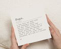 Fathers Day Card for Pops, Birthday Card for Pops, Card for Dad, Pops Definition Card, Cute Fathers Day Card, Personalised Card