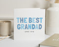 Grandad Card, Fathers Day Card for Grandad, Grandad Birthday Card, Personalised Grandad Card, Best Grandad Card, Since Year Card