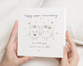 Paper Anniversary Card, 1st Anniversary Card, First Wedding Anniversary Card, Anniversary Card for Husband, Anniversary Card for Wife