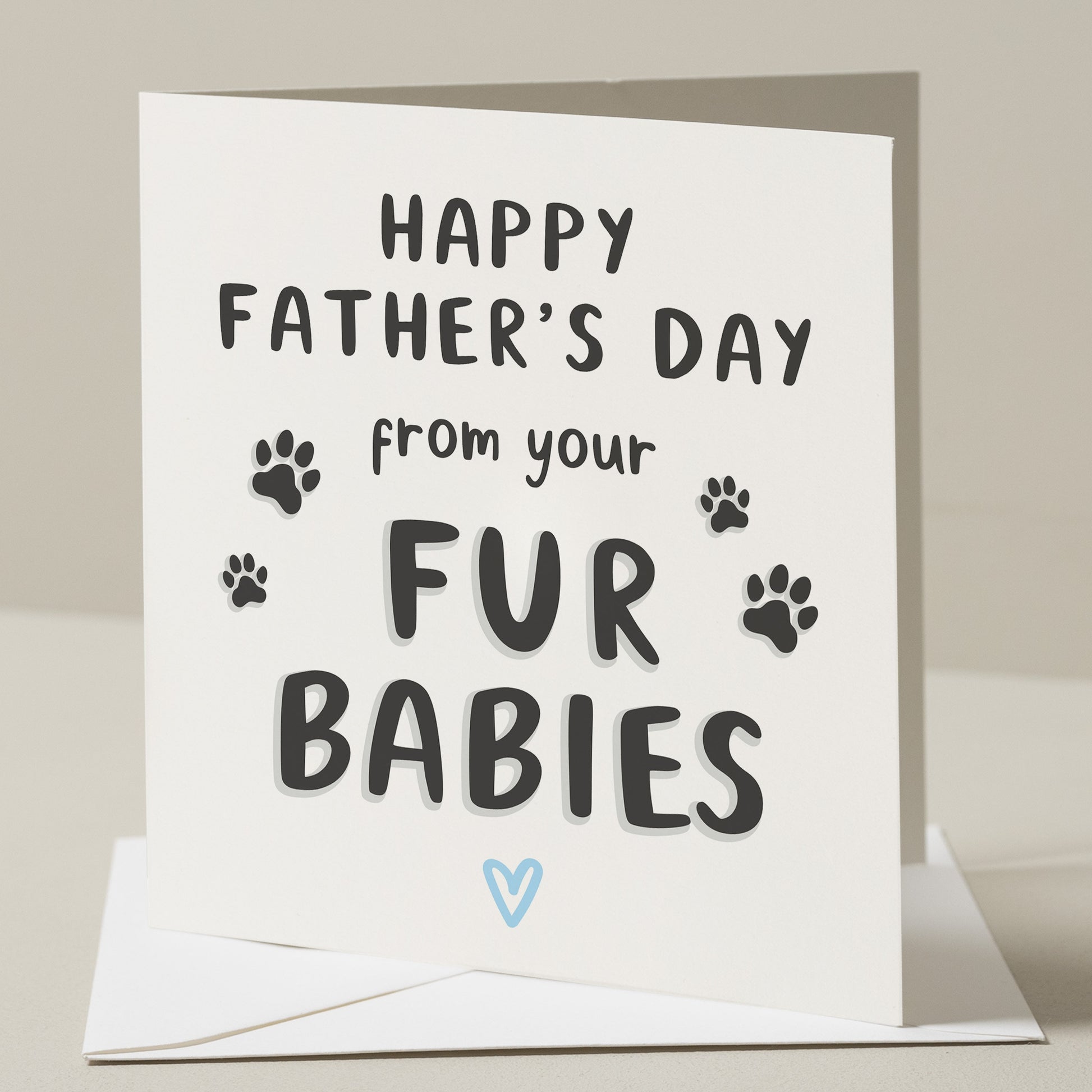 Fathers Day Card From The Dog, Fur Dad Card For Him,  Dog Dad Gift, Happy Fathers Day, Cat Dad Card, Fur Dad Fathers Day Card, Gift From Pet