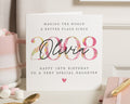 18th Birthday Card for Daughter, Personalised Birthday Card, Special Daughter Birthday Card, Custom Name Birthday Card for Her