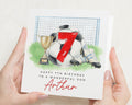 7th Birthday Card for Son, Football Birthday Card, Personalised Boys Birthday Card, 7th Birthday Card for Boy, Sports Birthday Card