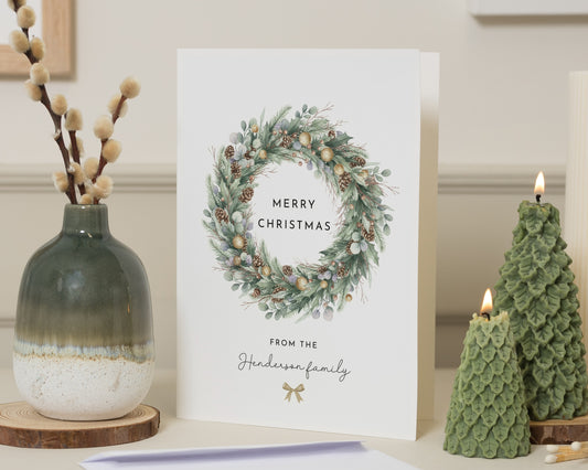 Personalised Christmas Card, Family Christmas Card, Pack of Christmas Cards, Pack of 10 20 50 100