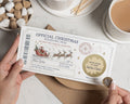 Christmas Boarding Pass Ticket, Scratch to Reveal Santa Voucher, Personalised Christmas Gift Voucher, Christmas Surprise for Kids