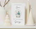 Son First Christmas Card, 1st Christmas Card for Son, Personalised Christmas Card, Christmas Cards for Baby Boy, Cute Bunny Card