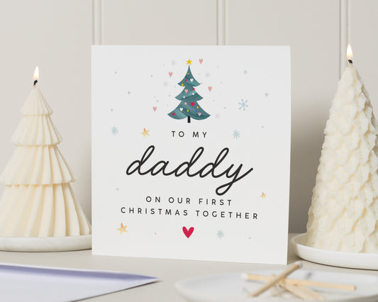 First Christmas Card for Daddy, Daddy Christmas Card, Christmas Card from Baby, Daddy and Me Christmas Card, Cute Christmas Card