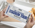 Personalised Stadium Tour Gift Voucher, Birthday Gift For Him, Custom Experience Ticket, Concert Gift For Dad, Unique Gift For Friend