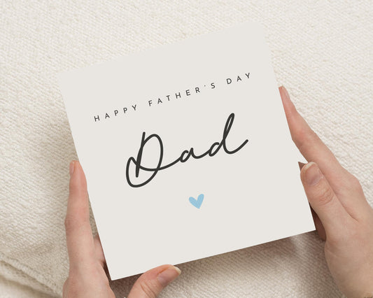 Fathers Day Card for Dad, Happy Fathers Day Card, Card for Him, Simple Fathers Day Card, Cute Card for Dad, Personalised Fathers Day