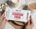 Stadium Tour Gift Voucher, Personalised Anniversary Gift, Football Ticket Voucher, Experience Gift for Him or Her