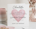 21st Birthday Card for Daughter, Personalised Birthday Card, Special Daughter Birthday Card, 21st Birthday Card for Her