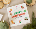 Personalised Christmas Card, Merry Christmas Card, Square Christmas Card, Cute Christmas Card, Family Christmas Card, Custom Name Card