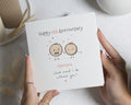 5th Anniversary Card, Wood Anniversary Card, 5th Wedding Anniversary Card, Personalised Anniversary Card for Husband or Wife, Funny Pun Card