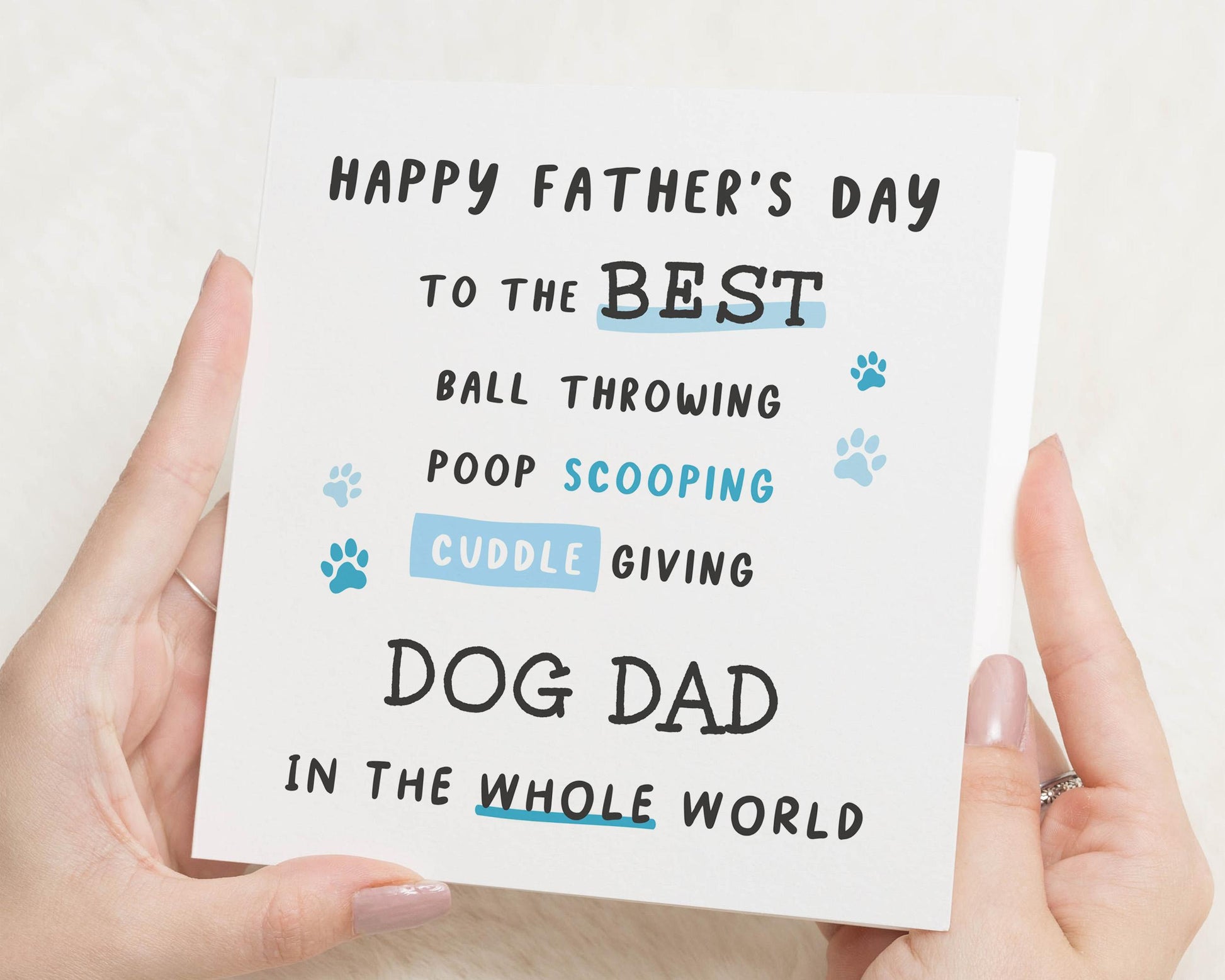 Fathers Day Card for Dog Dad, Funny Fathers Day Card, Dog Dad Card, Fathers Day Card from the Dog, Cute Fathers Day Card