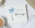 18th Birthday Card, Personalised Birthday Card for Him, Eighteen Birthday Card, 18th Birthday Card for Boy, Star Balloon Card