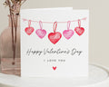 Valentines Day Card for Him, Personalised Valentines Card, Romantic Card for Boyfriend, Husband, Fiancé, Custom Name Heart Card