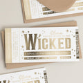 You're Going To See Wicked, Theatre Ticket, Personalised Musical Theatre Ticket, Surprise Broadway Ticket, Scratch To Reveal, Memorabilia