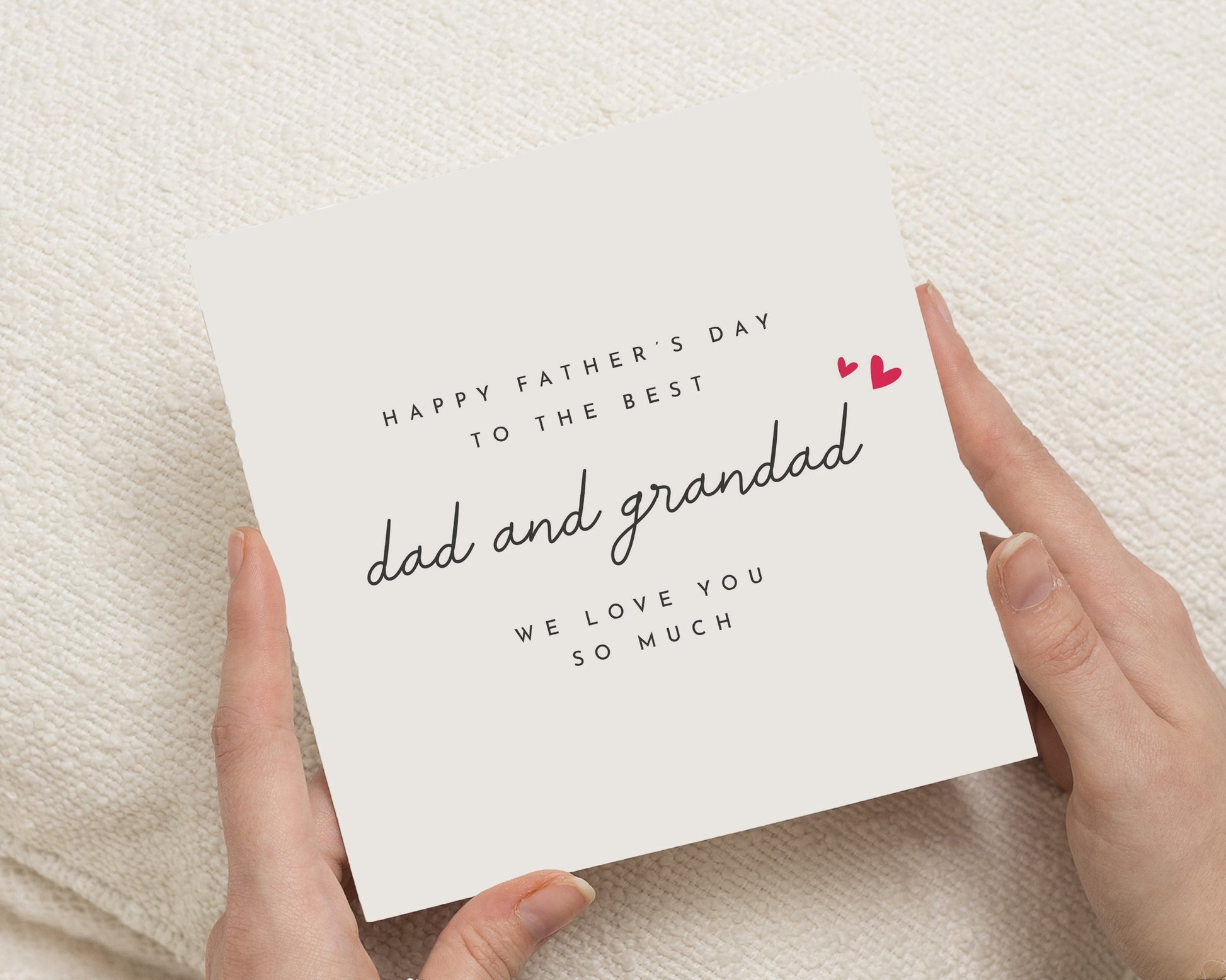 Fathers Day Card for Dad and Grandad, Fathers Day Card from Kids, Dad Grandad Fathers Day Card, Simple Fathers Day Card