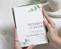 Sage Green Wedding Invitations, Eucalyptus Wedding Invite, Botanical Greenery Wedding Stationery, Personalised Invitation Suite