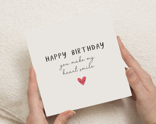 Birthday Card, Birthday Card for Friend, Cute Birthday Card, Birthday Card for Her, Birthday Card for Him, Simple Birthday Card