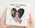 21st Birthday Card, Personalised Photo Birthday Card, Birthday Cards for Her, Daughter 21st Card, Sister Friend Niece Birthday Card