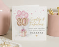 80th Birthday Card for Friend, Eightieth Birthday Card for Her, Personalised 80th Birthday Card, Special Friend Birthday Card