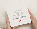 Daughter Birthday Card, Personalised Birthday Card for Daughter, Birthday Card for Her, Sentimental Poem Birthday Card for Women